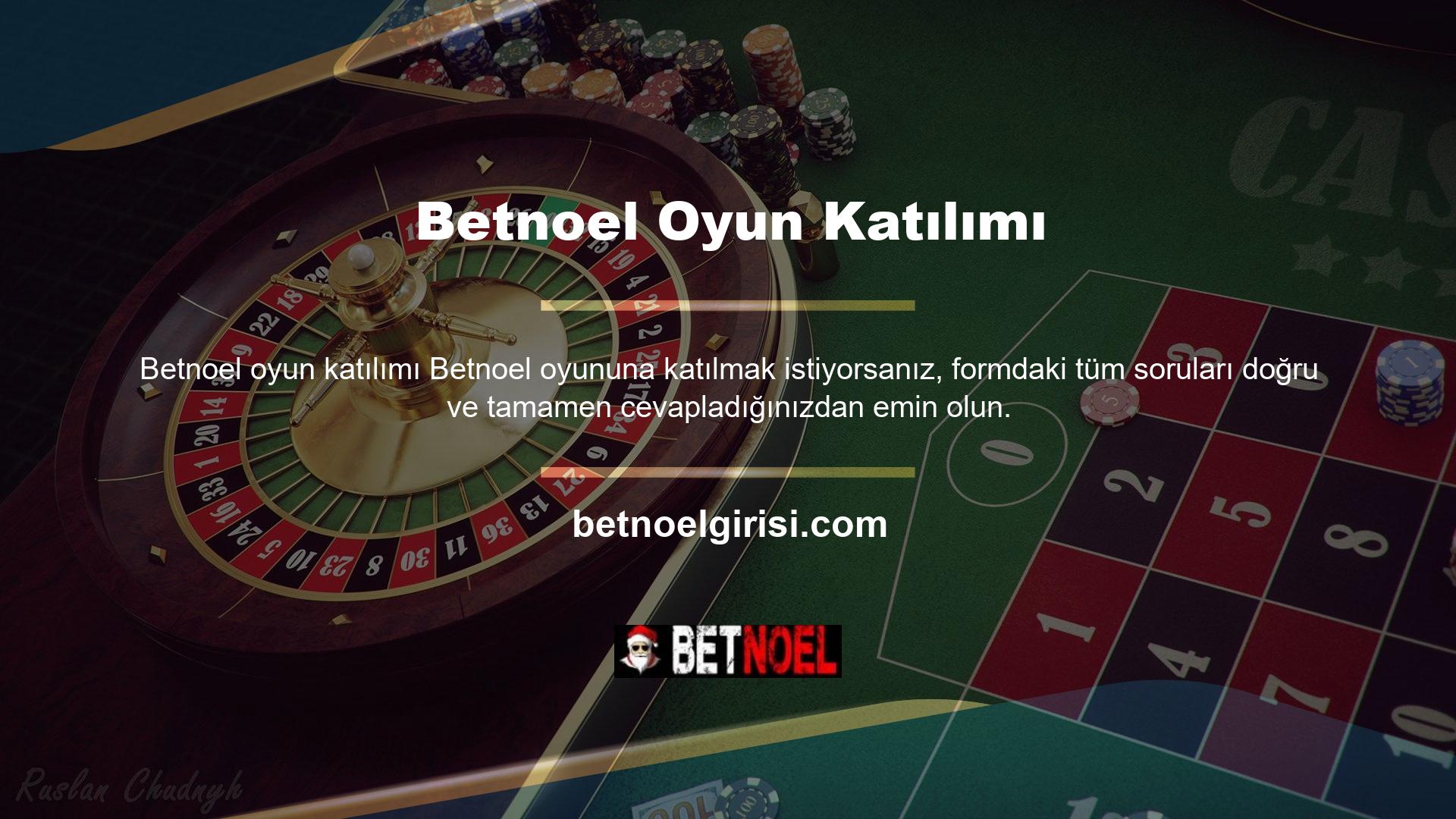 Bu form ilk başta önemli görünmeyebilir, ancak Betnoel bahislerinde attığınız hemen hemen her adım burada bulduğunuz bilgilere güvenecektir